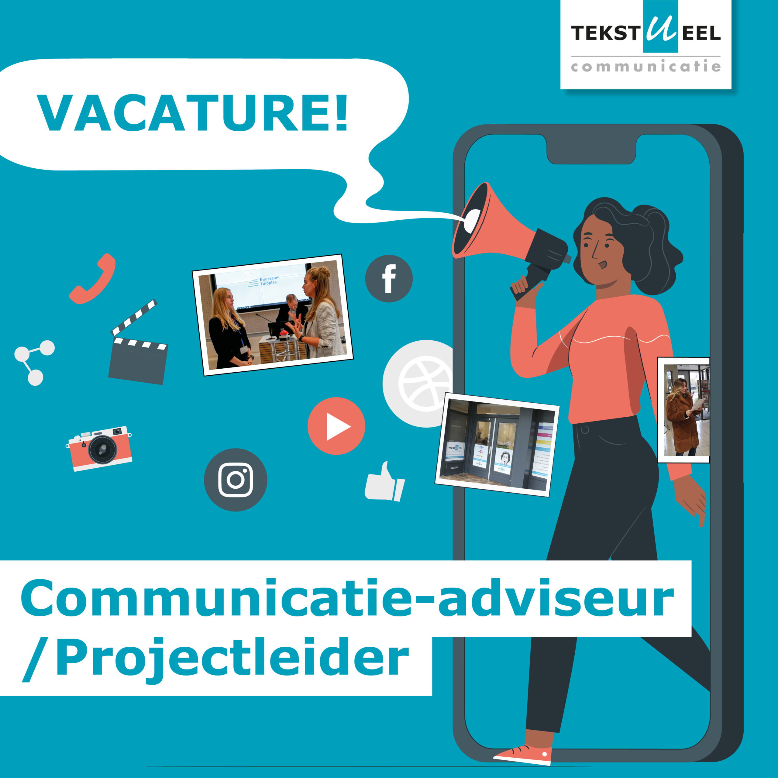 Vacature! Communicatie-adviseur/projectleider
